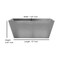 Hammered Stainless Steel Vanity Toilet Tank Tray | Shiny Finish | Sleek & Luxury Bathroom Accessory